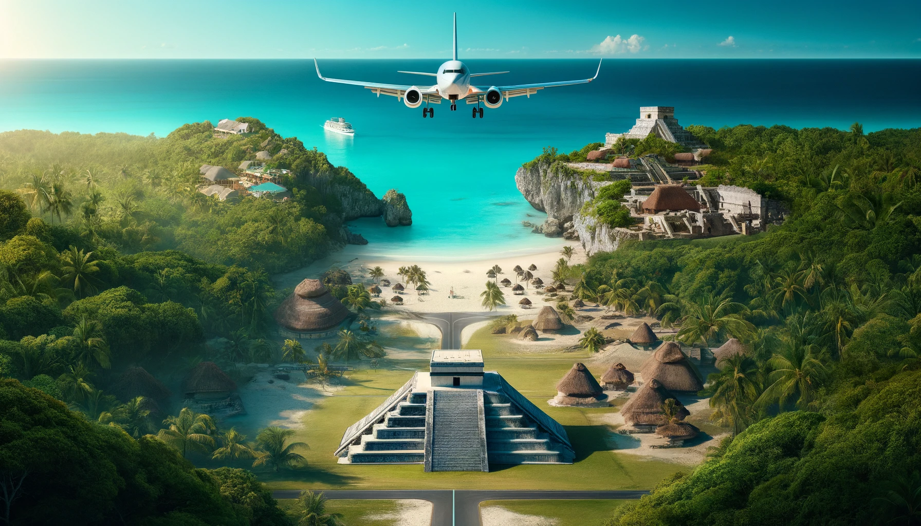 Inauguración de Vuelos Internacionales en el Aeropuerto de Tulum