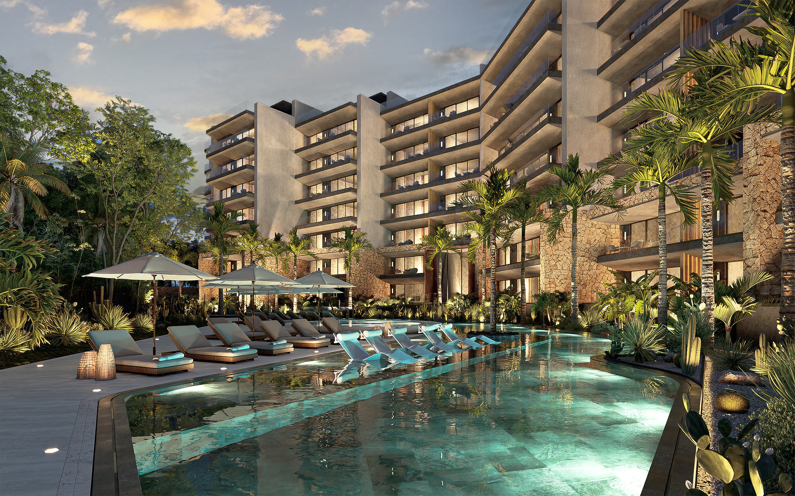 Departamentos de 1 y 2 recámaras en Xcalacoco con club de playa privado 1