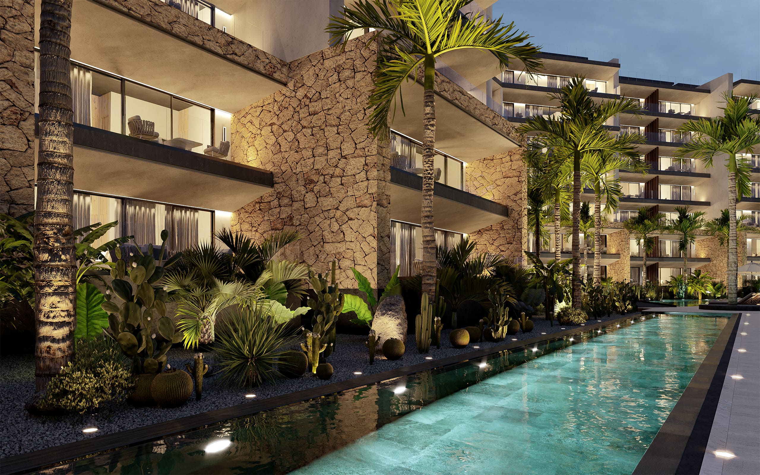 Departamentos de 1 y 2 recámaras en Xcalacoco con club de playa privado 3