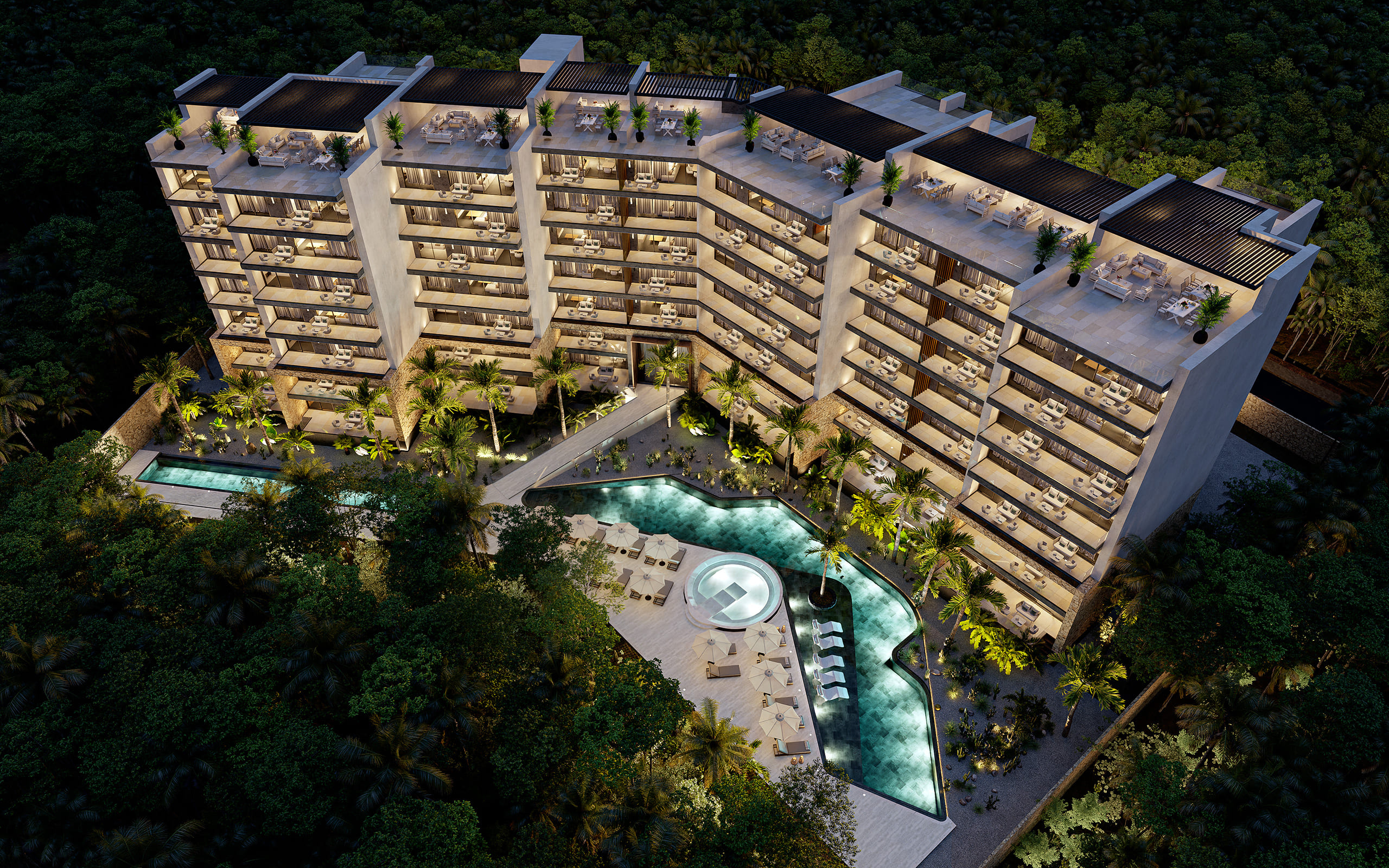 Departamentos de 1 y 2 recámaras en Xcalacoco con club de playa privado 5